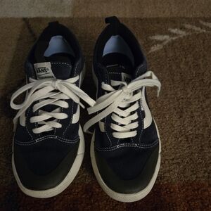 Vans Navy Blue & White Sneakers Size 8